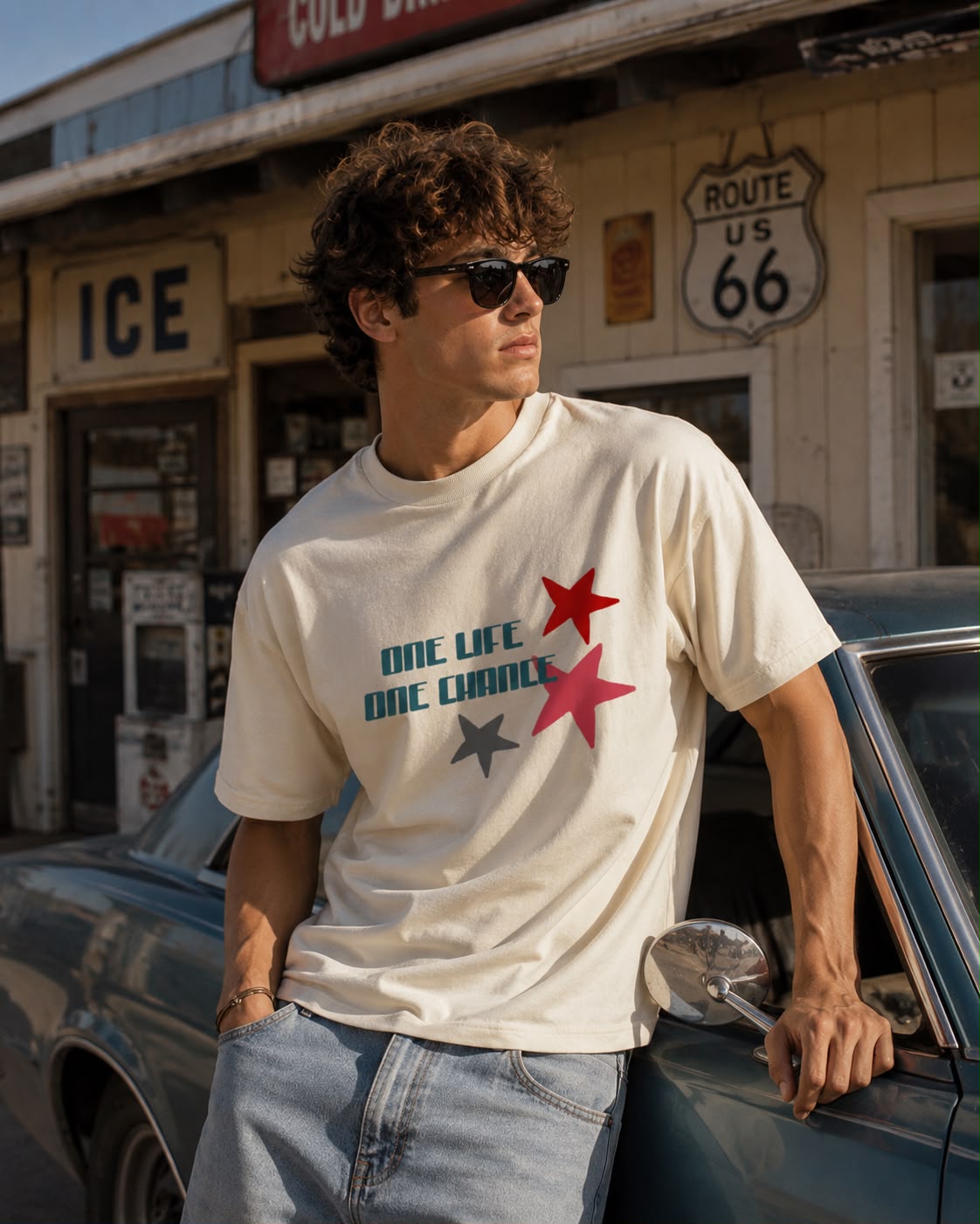One life Men's Oversized T Shirt