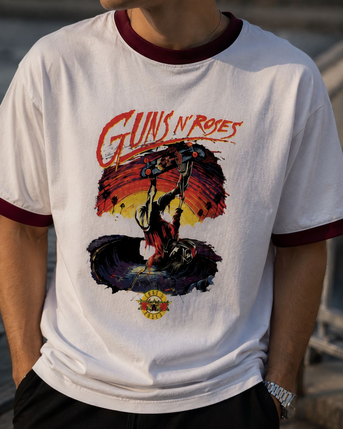 Gun’s and Roses Men's Ringer T Shirt