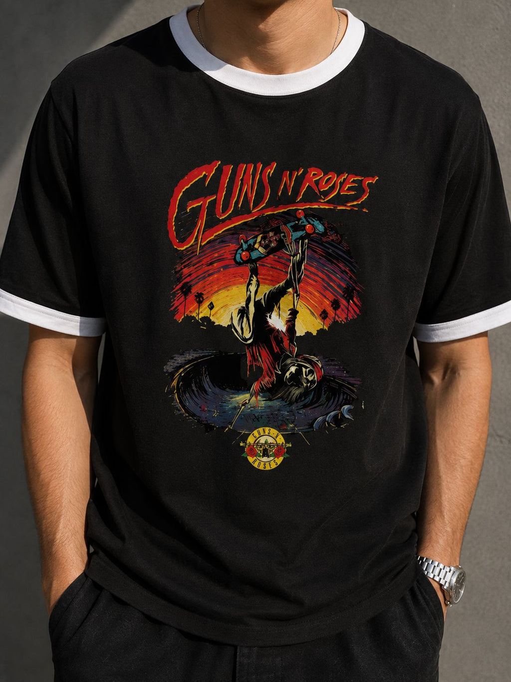 Gun’s and Roses Men's Ringer T Shirt