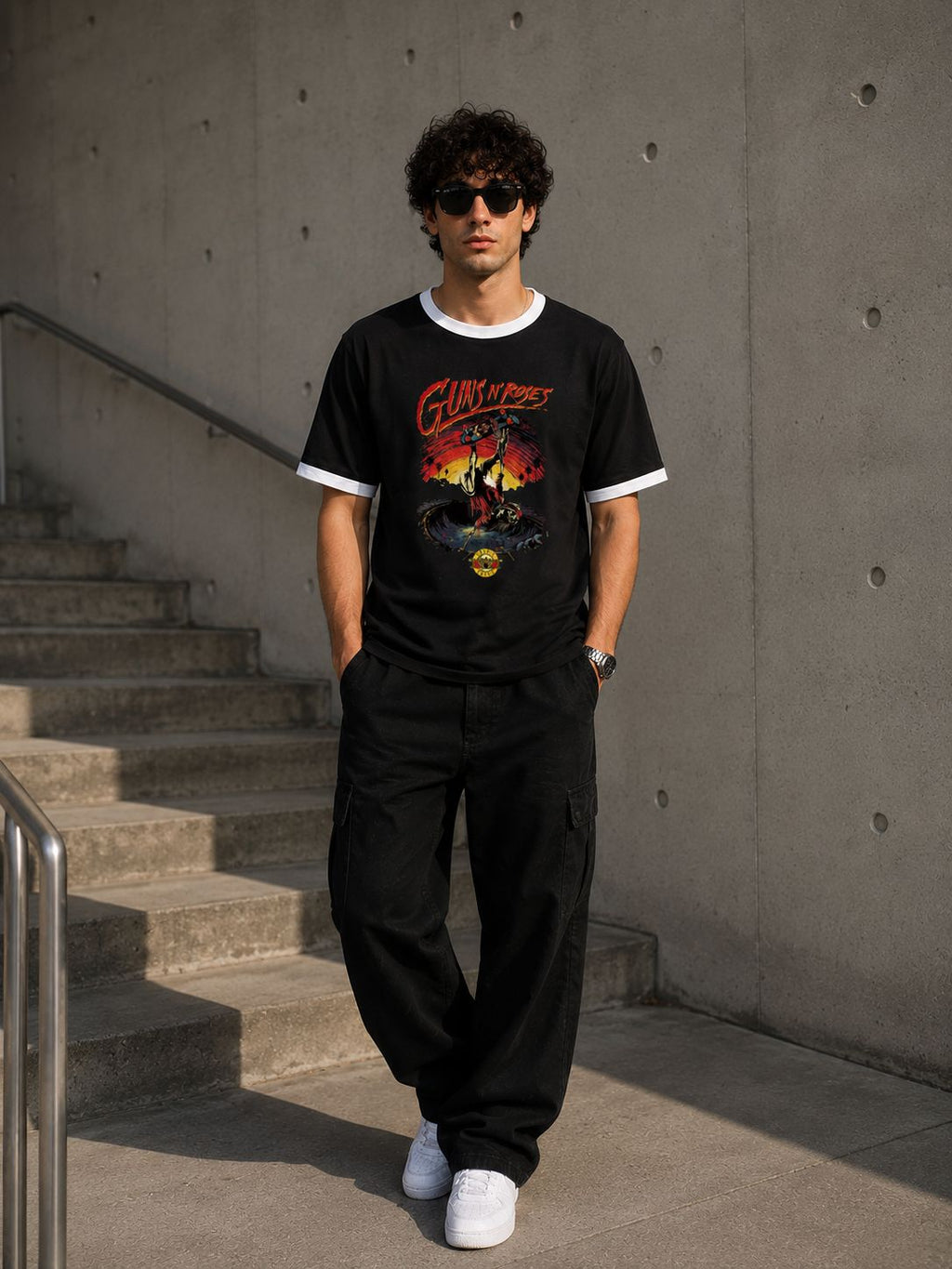 Gun’s and Roses Men's Ringer T Shirt