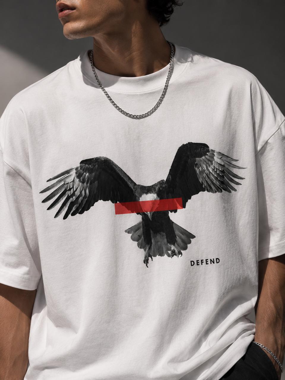 Defend Men's Oversized T Shirt