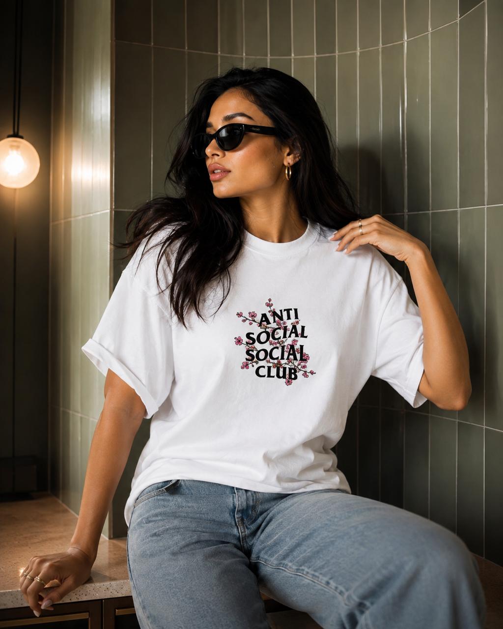 Anti Social Women's Oversized Tee