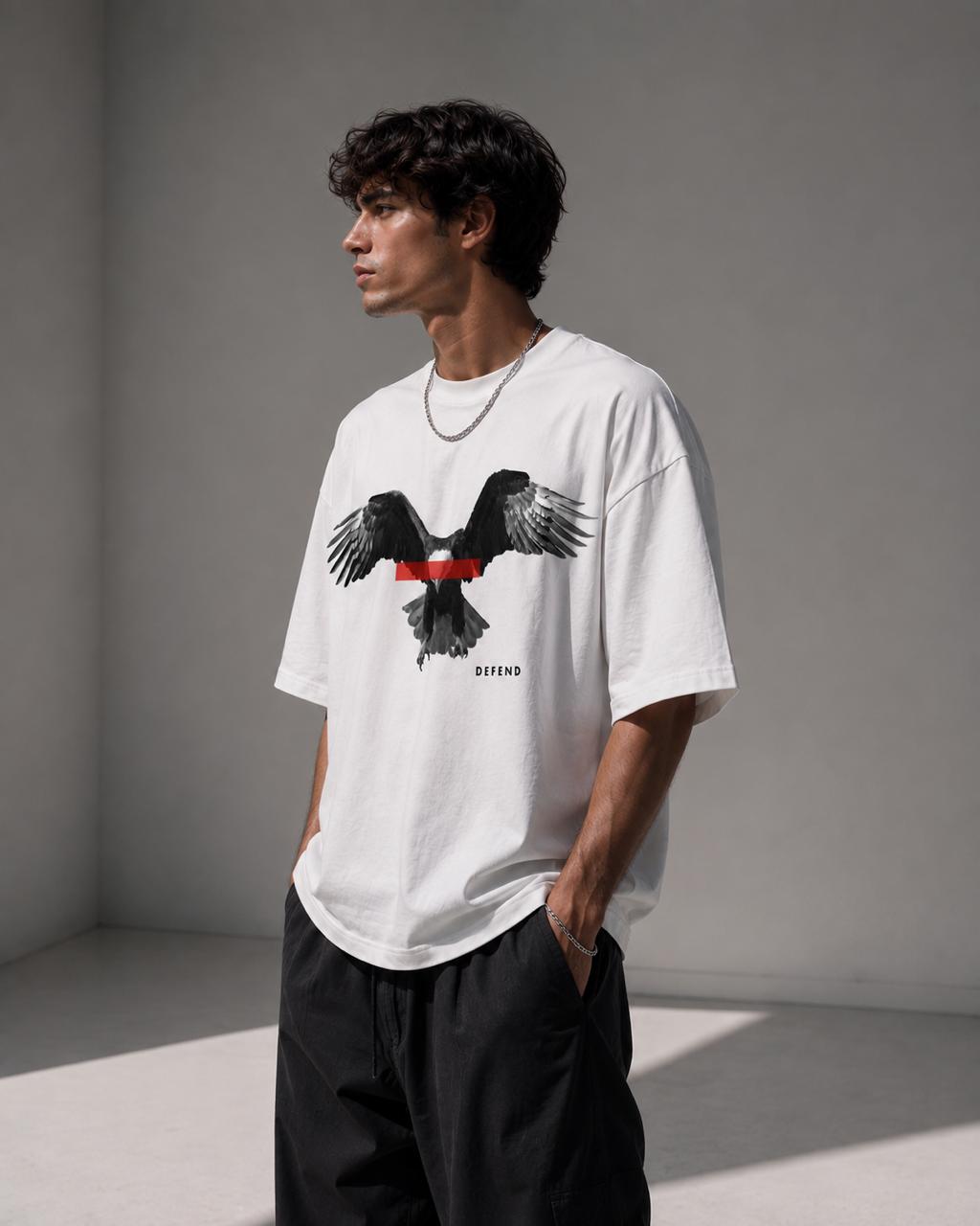 Defend Men's Oversized T Shirt