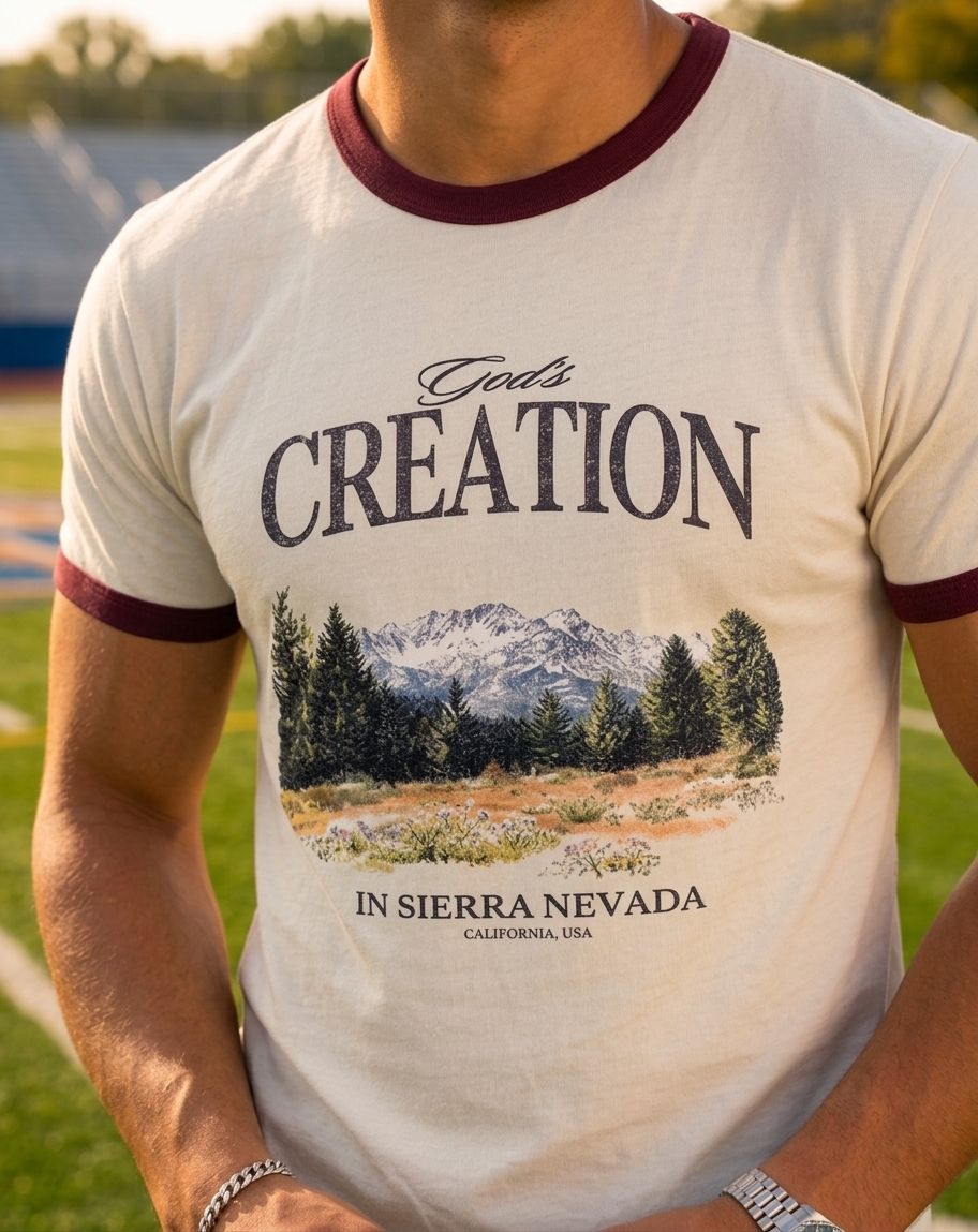 God's Creation Men's Ringer T Shirt