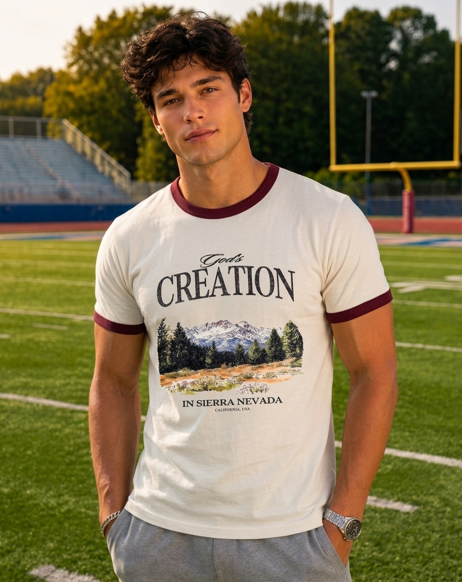God's Creation Men's Ringer T Shirt