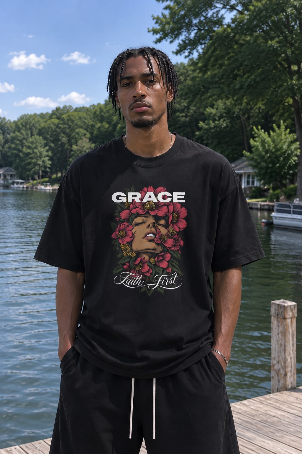Grace Men's Oversized T Shirt