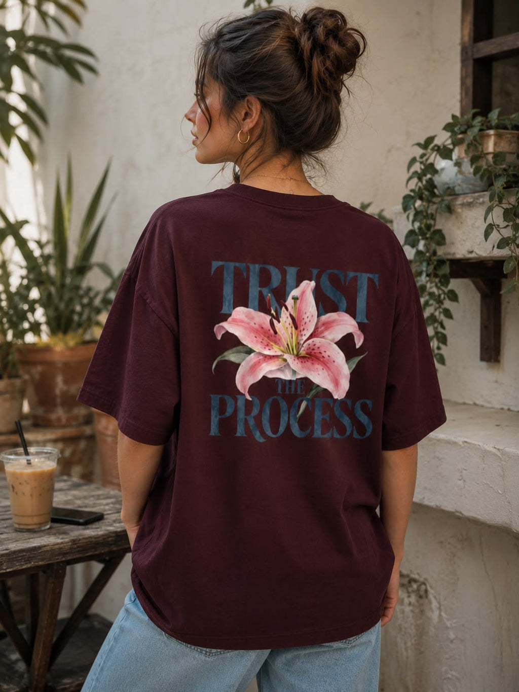 Trust the process Women's Oversized T Shirt