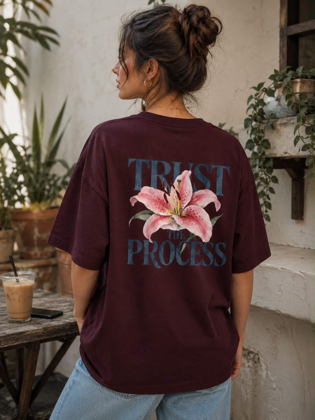 Trust the process Women's Oversized T Shirt