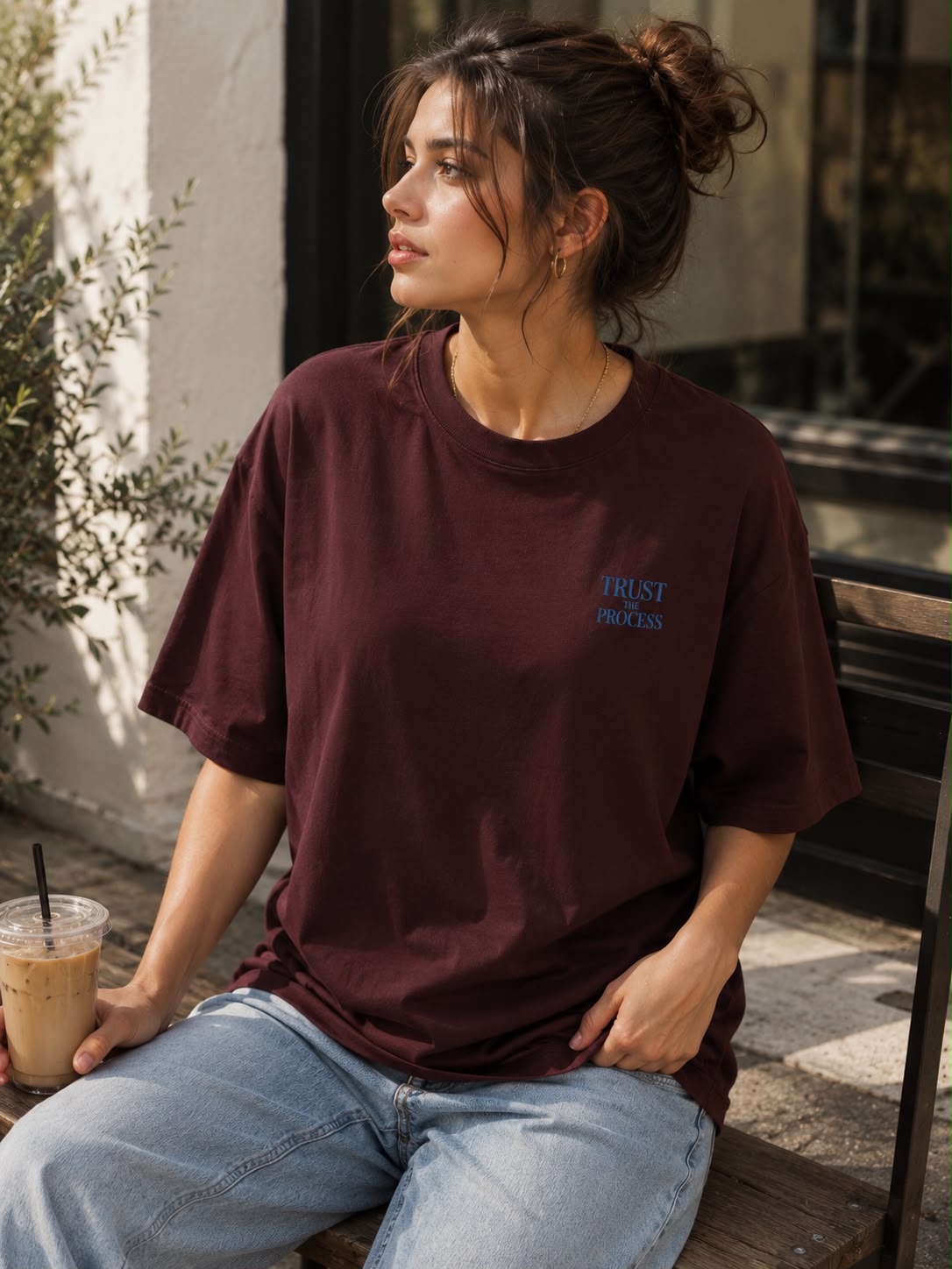 Trust the process Women's Oversized T Shirt