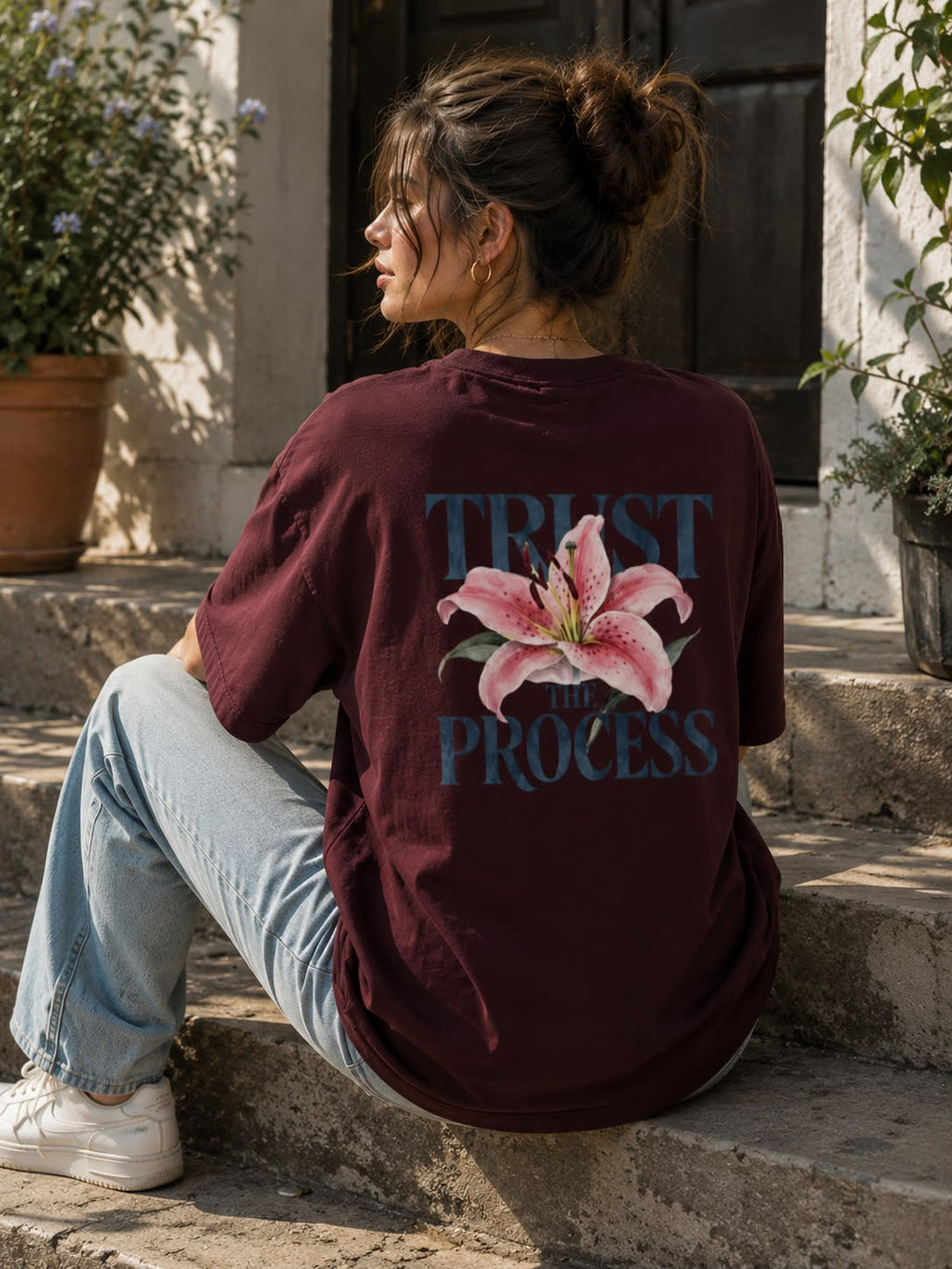 Trust the process Women's Oversized T Shirt